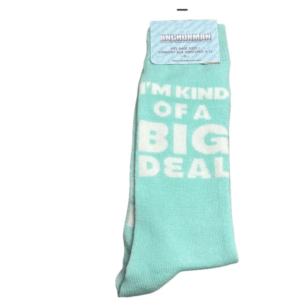 Anchorman I’m Kind of a Big Deal Socks NWT